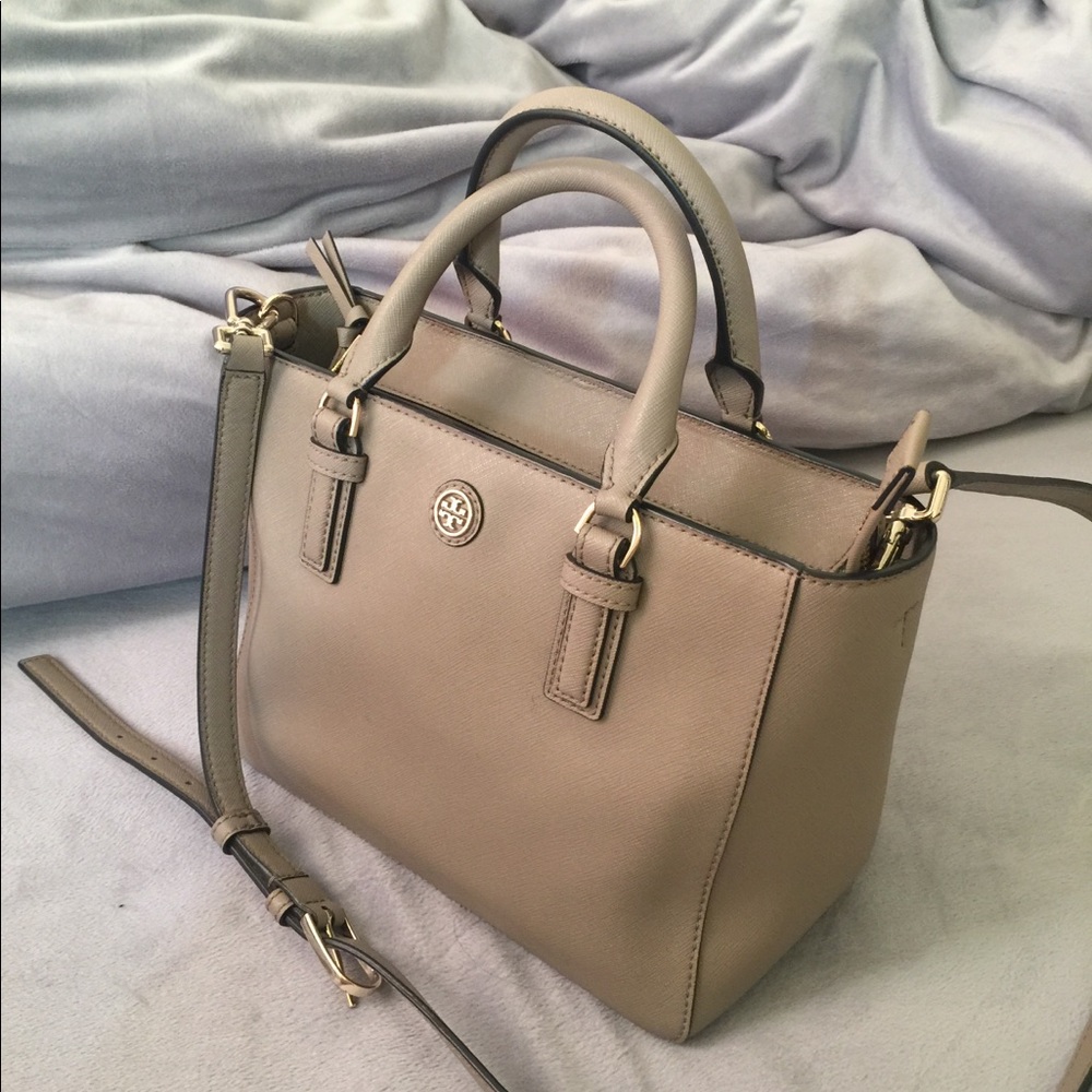 Tory Burch Robinson mini tote crossbody handbag